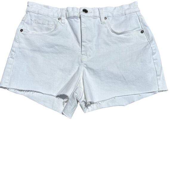 Blank NYC Pants - Blank NYC - THE BARROW Denim Shorts white Women's Size 28 Raw Hem